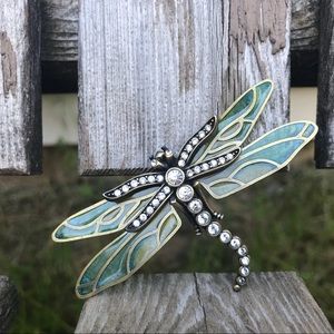 Swarovski Crystal Dragonfly Brooch.